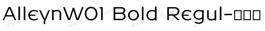 AlleynW01 Bold Regul字体转换